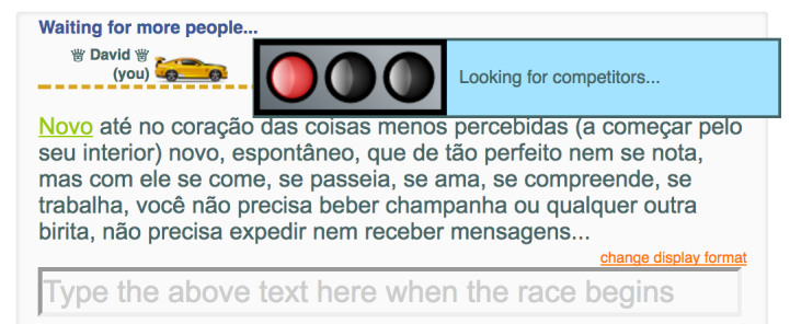 TypeRacer Portuguese Refreshed – TypeRacer Blog